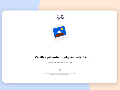 Hopla - album creation loading screen after effects animation app bodymovin design flat hopla illustration lottie sketch ui ux vector web