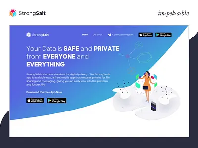 StrongSalt Mobile Responsive Website animation blockchain blockchain technology crypto decentralized development encryption mobile responsive uxui website