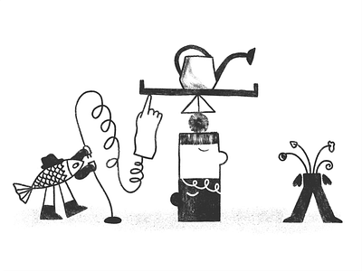 Reaction Chain 👉 editorial fish illustration illustrator reaction reaction chain sketch sketchy