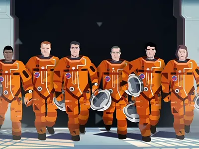 The Big Launch 2d 3d animation astronaut cosmonaut cosmos eleks eleksdesign gif graphics illustration it movie productdesign shuttle space ux uxdesign video videoproduction