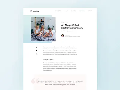 Mudita.com – blog animation blog blogpost design gif interface loop motion pastel ui ux web webdesign website