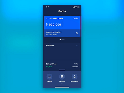 Free Adobe XD Template animation app app concept card chart design flat interaction mobile app onboarding ui
