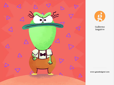 Ed Bighead art cartoon chalk gsus illustration illustration for children kids nickelodeon rocko rocko modern life