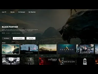 Movie Streaming App 1080p animation experiment interaction movie principle streaming app ui ui design uiux ux ux design