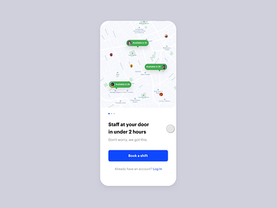 Job Today Flex Onboarding animation app interface iphone minimal onboarding ui ux white