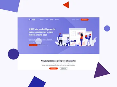 Jump Website design ui web website