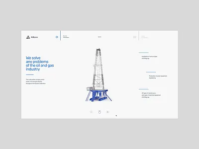 Аlliance, website chipsa cleandesign industrialequipment interactiondesign interface minimalism motiondesign oiltower ui uiux userinterface ux website