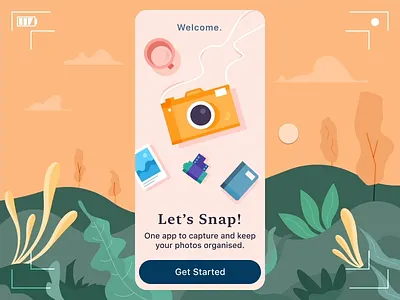 Photo Gallery App - Interaction Design animated animation app app ui camera gallery ui illustration interaction interaction design invision invision studio ios mobile app mobile app design onboarding onboarding ui photo gallery photos app ui ui design