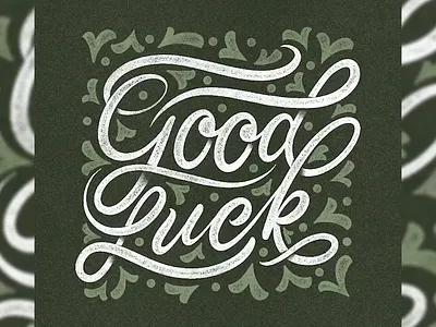 Good Luck - Custom Type brand brand design brand identity branding custom type design graphic design hand drawn hand lettering handlettering lettering letters logo logo design logomark logotype mark type typography vector