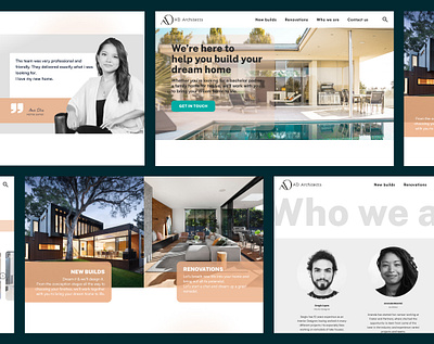 Architects Landing Page architecture display e commerce figma hero image home house lander landing page ui design ux design web design