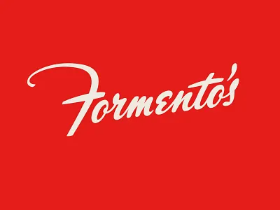 Formento’s Identity branding graphic design identity lettering logo restaurant script