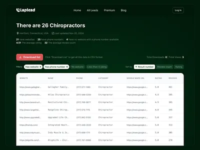 Category page // Lead generation software ui ux web webdesign