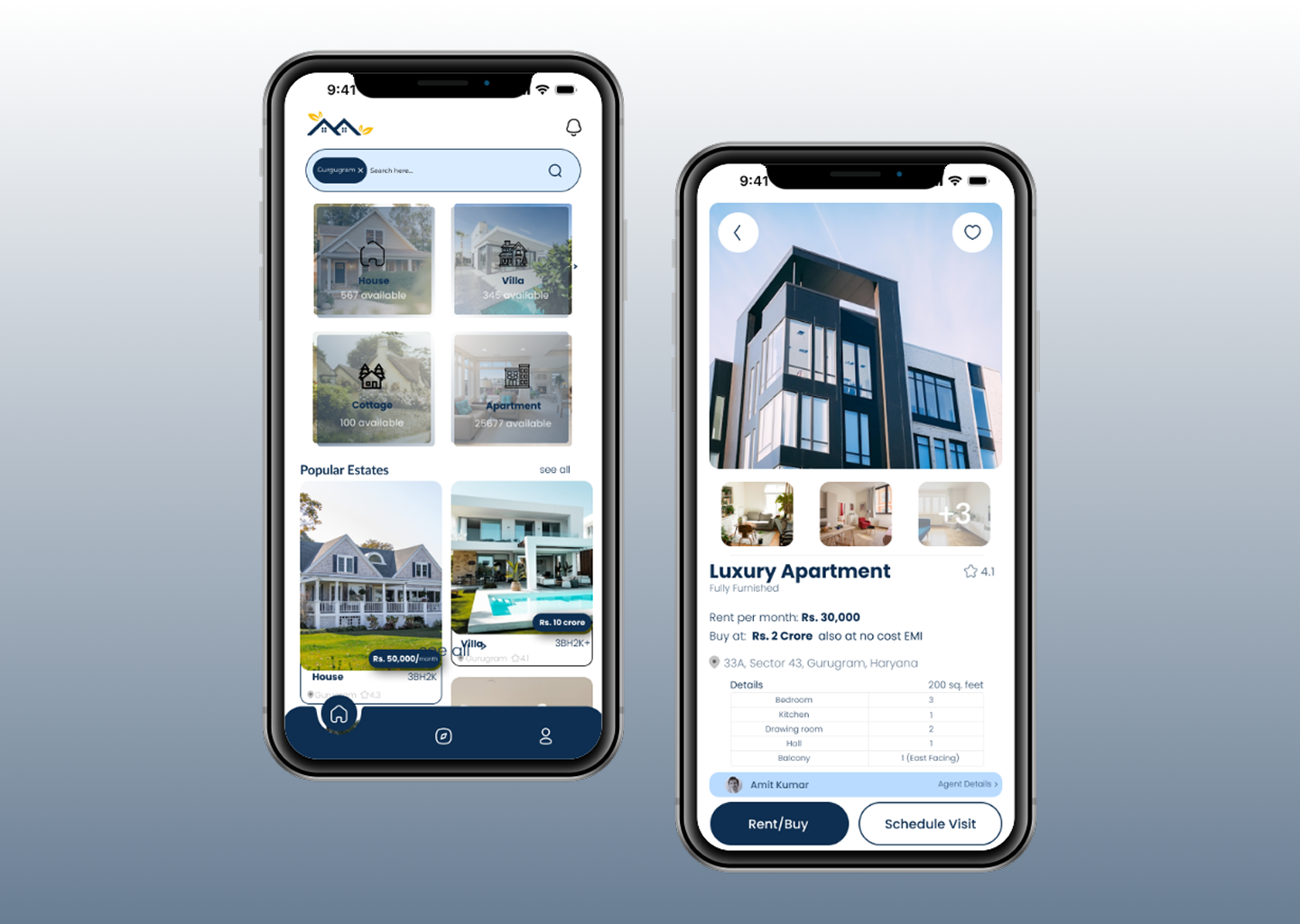 Example of Mobile App UI Design