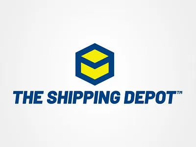 The Shipping Depot Logo branding design graphic design logo logo design typography vector
