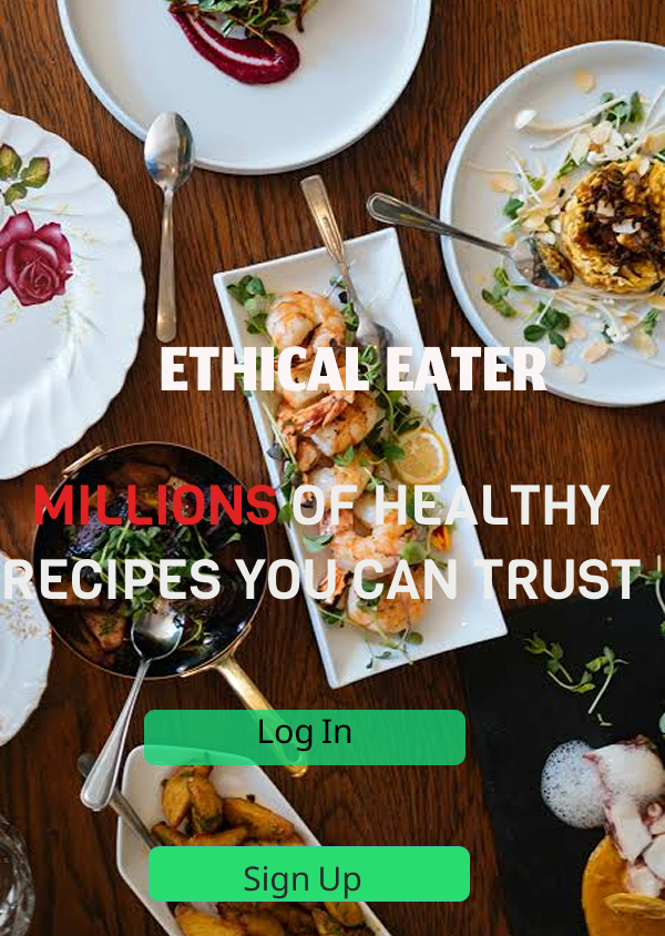 Example of Home Page UI Design