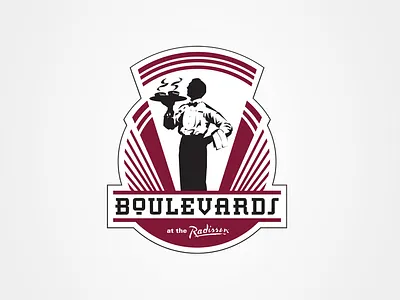 Boulevards at the Radisson Logo branding design graphic design illustration logo logo design typography vector