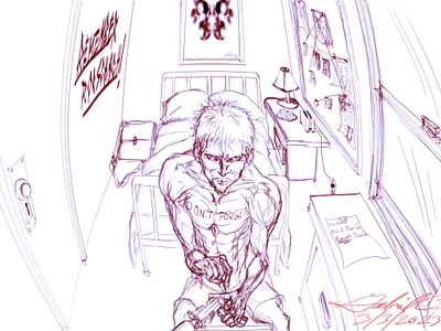 RORSCHACH'S MEMENTO 2d anime branding comic dc dc comics design explore page gun guy pearce illustration memento movie thumbnail ui viral