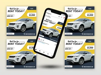 Car Social Media Post Design artisticvision branding graphic design