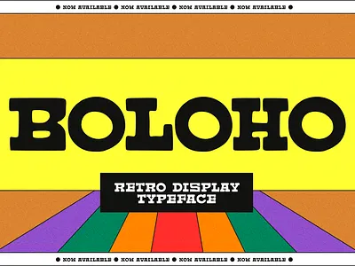 Boloho – Retro Display Typeface retrostyle
