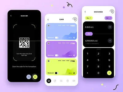 Crypto exchange - Mobile app app app design bitcoin blockchain crypto crypto currency cryptocurrency mobile app mobile app design mobile design mobile ui wallet