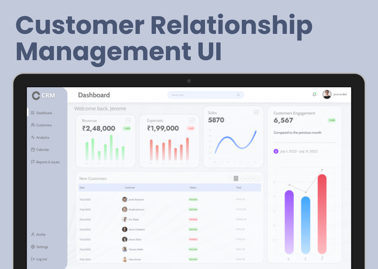 Customer Relationship Management (CRM) crm crm design crm ui dashboard design ui web app design website design