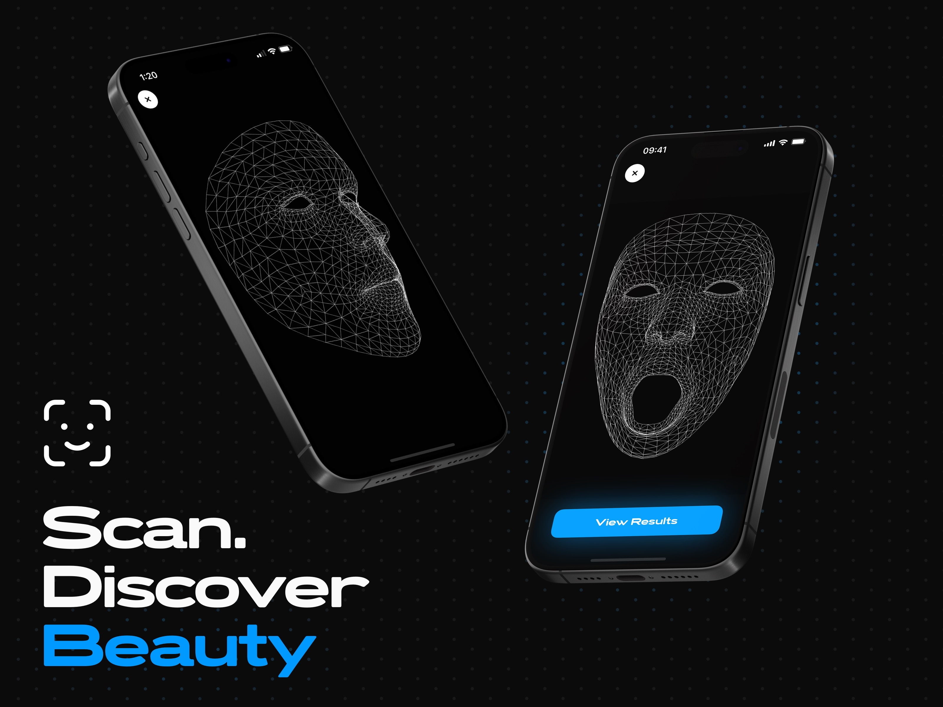 FaceAI — Beauty scan app (Design and Development) ai app beauty beauty analysis face face ai faceai faceid mobile app scan scan face