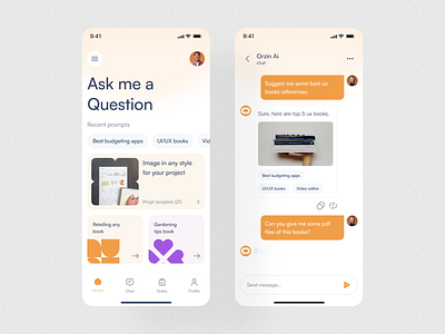 Orzin AI Chatbot | Smart Conversational Assistant. ai automotion chatbot conversationai mobile app mobile application product design ui design user experience ux design