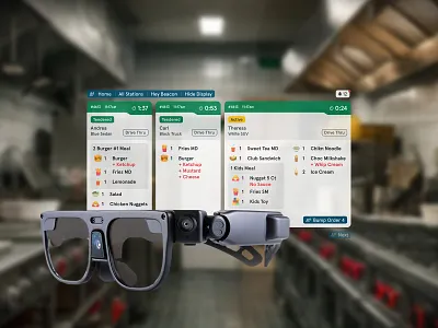 AR Wearables for Restaurants ar artificial intelligence augmented reality product design ui ux
