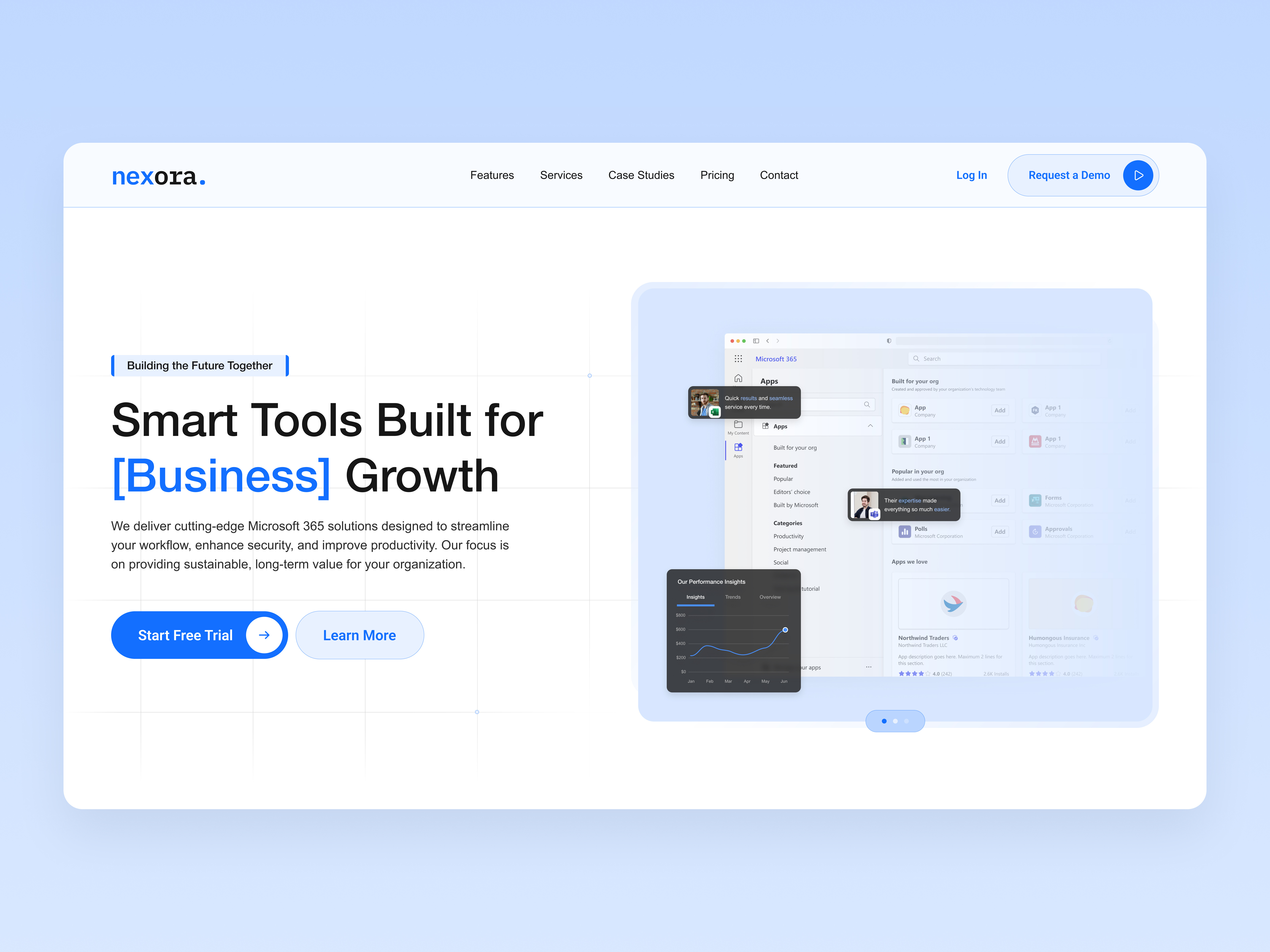 nexora. — SaaS Website Clean Modern Design 3d clean dashboard figma interface landing page light theme minimal modern platform product design responsive soft ui startup typography ui user flow ux web design website