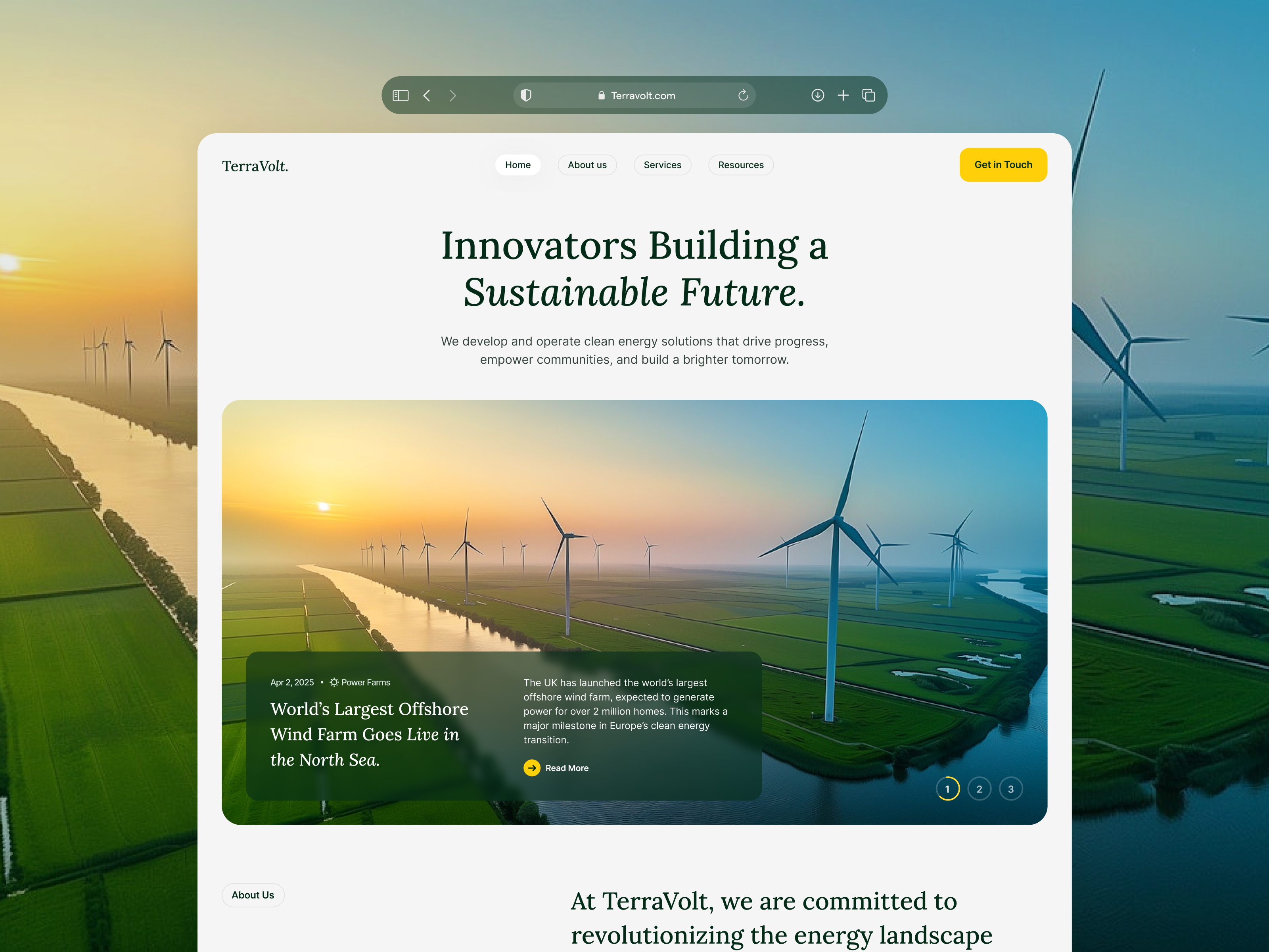Example of Landing Page Design