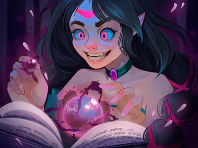 dark elf 2д art illustration ux рисунки