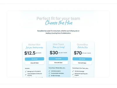 BuzzyBee – Pricing branding design illustration logo pricing ui uiux user experience user interface userinterface ux web
