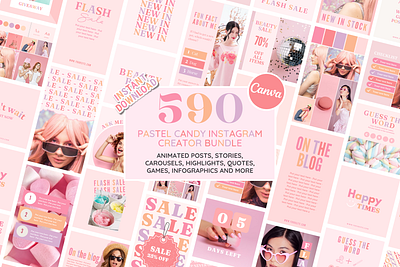 Pastel Instagram Bundle branding design graphic design