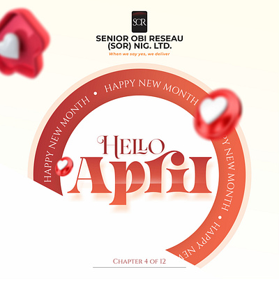 April Flyer april branding flyer graphic design newmonth ui
