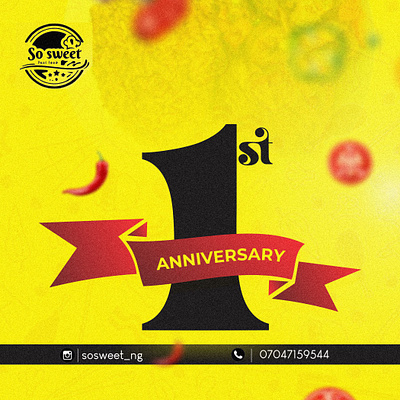 Anniversary Social Media Flyer annivers branding design flyer graphic design illustration logo ui uiux