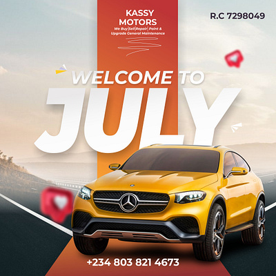 Social Media New Month Flyer design designer flyer graphic design july new month ui uiux