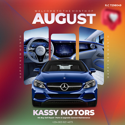 Social Media New Month of August Flyer 2025 august design designer flyer graphic design newmonth ui uiux