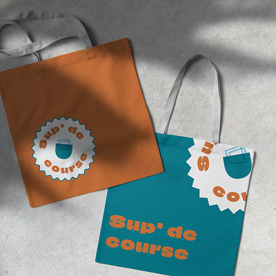 Sup' de courses asoociation branding design logo typography vector