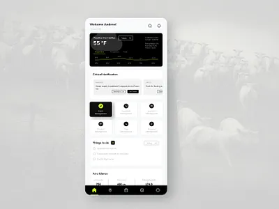 Cattle Managing App app cattle farm grazing herd management mobile app ui ux
