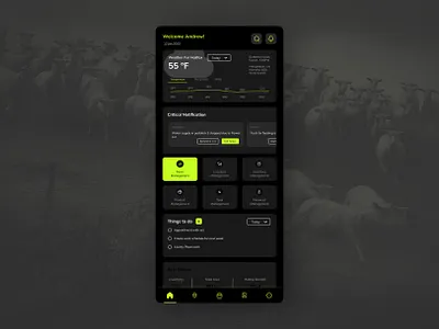 Farm Management App animal cattle farm herd livestock minimal mobile app ui ux