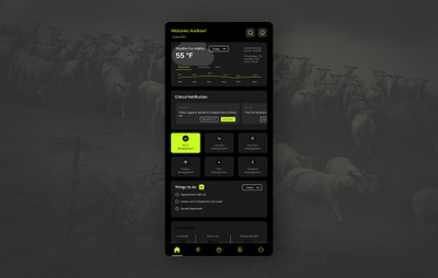 Farm Management App animal cattle farm herd livestock minimal mobile app ui ux