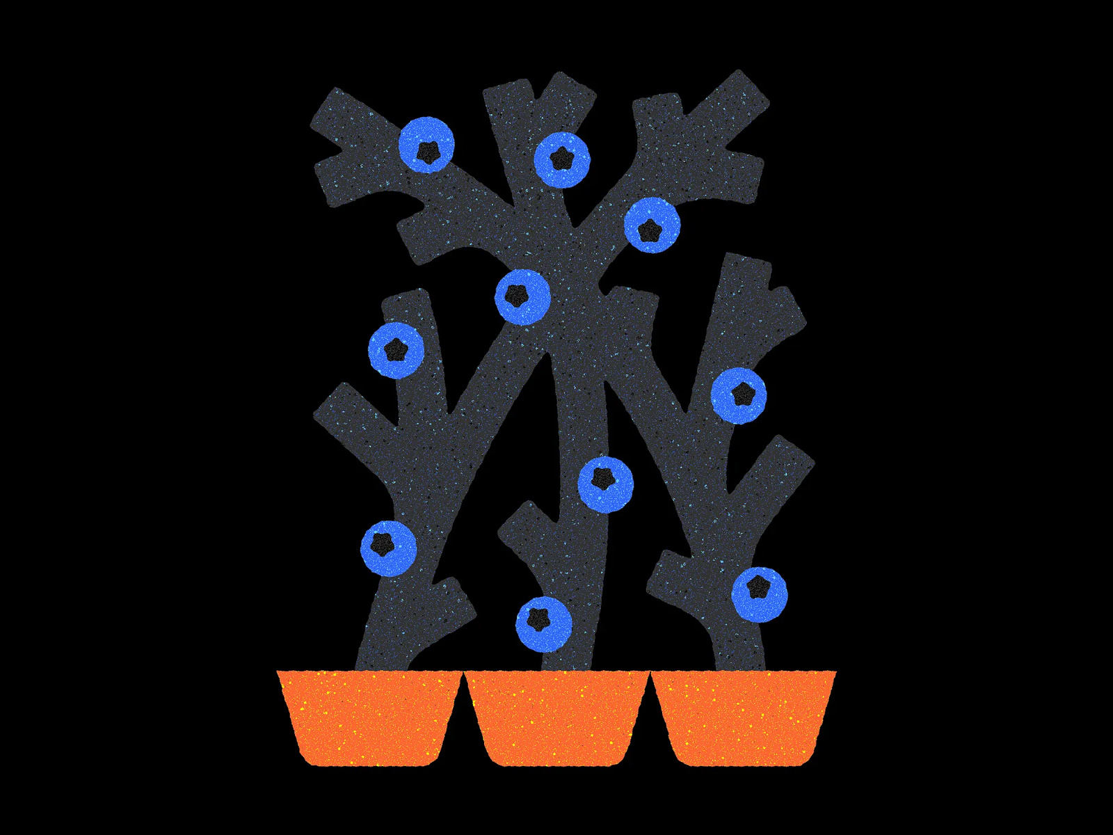 Berries 3d berries blueberry fruit illustration