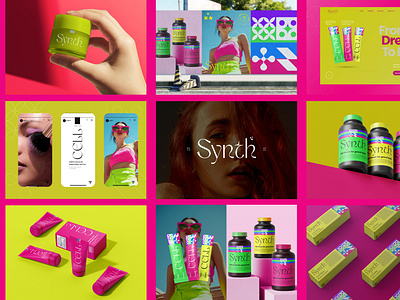 Closer Look of Synth Visual Identity brand branding design graphic design identity logo logodesign