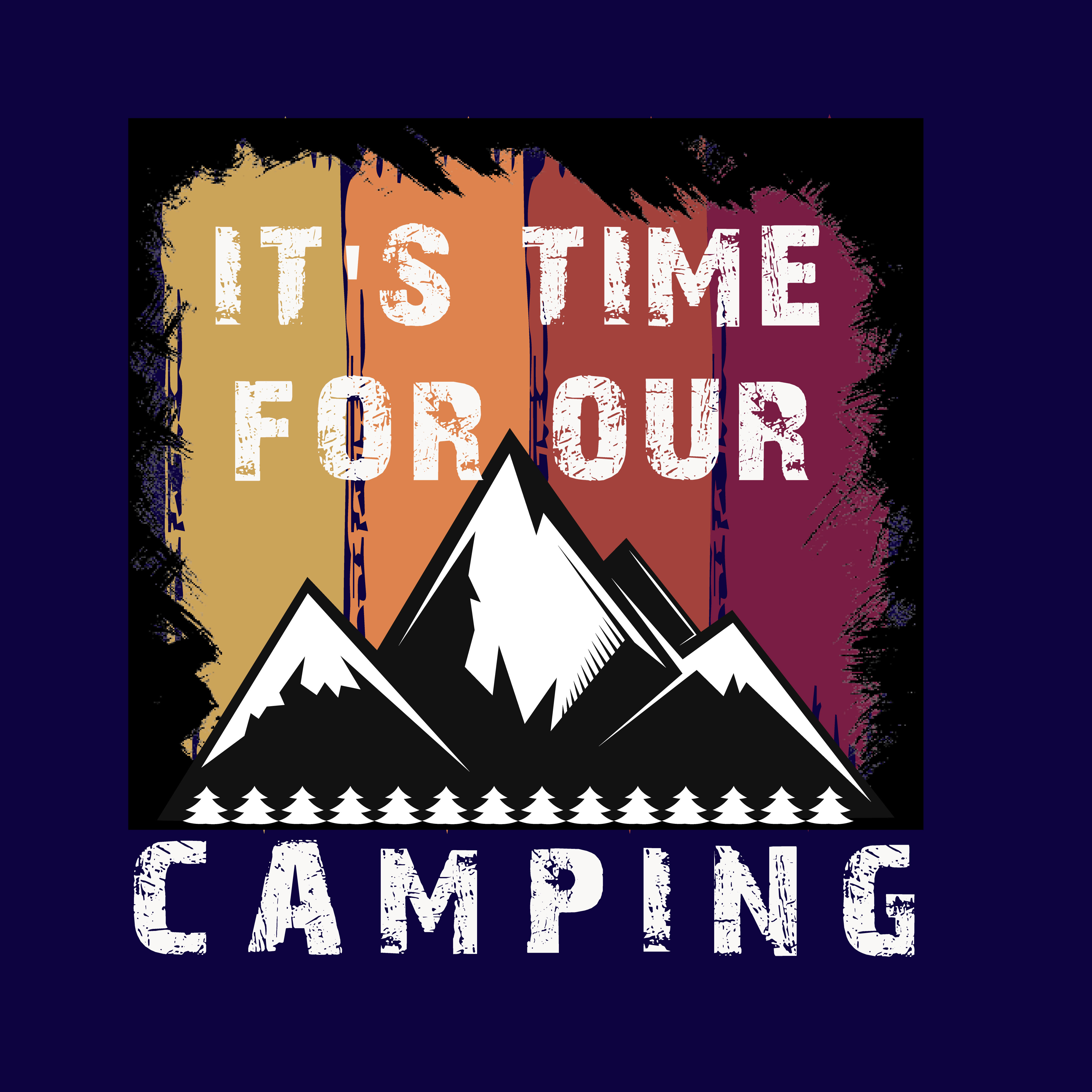 It's time for our camping t-shirt design branding graphic design t shirt design