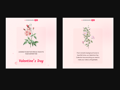 Valentine's Poster - HookSounds flowers graphic design poster valentines