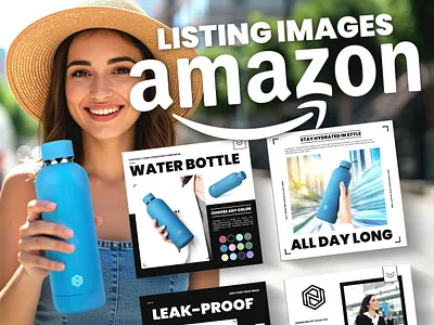 Amazon Listing Images | Water Bottle adobe photoshop advertising amazon design amazon images amazon listing images e commerce design graphic design infoghraphic design infographic lifestyle images listing design marketing design photoshop product listing design product listing images