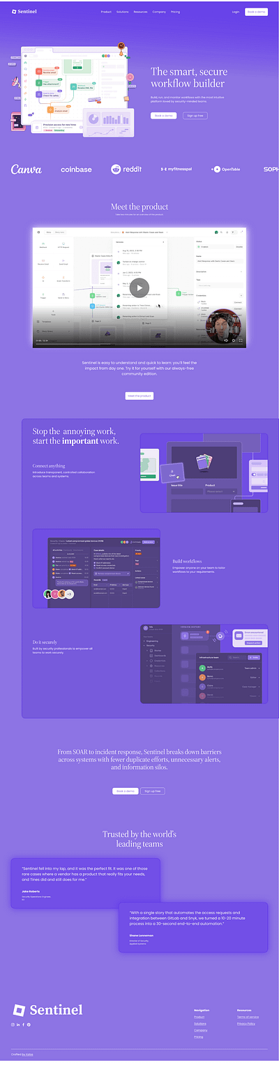 Sentinel | Squarespace Website Design design illustration squarespace squarespace designer squarespace website ui web design web developement website website design