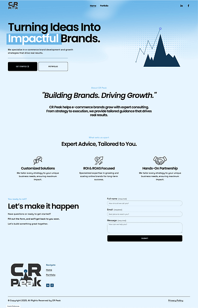 CR Peak | Squarespace Website Design design illustration squarespace squarespace designer squarespace website ui web design web developement website website design