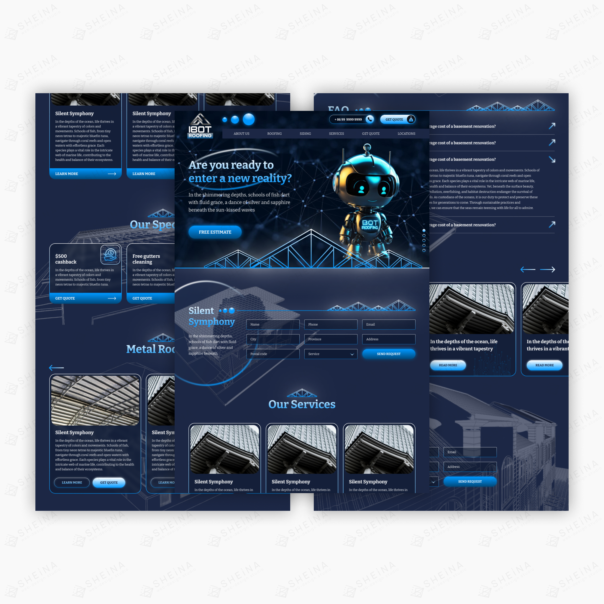 iBotRoofing / металлические крыши / Китай design tilda web design webdesign сайт на тильде тильда
