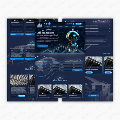 iBotRoofing / металлические крыши / Китай design tilda web design webdesign сайт на тильде тильда